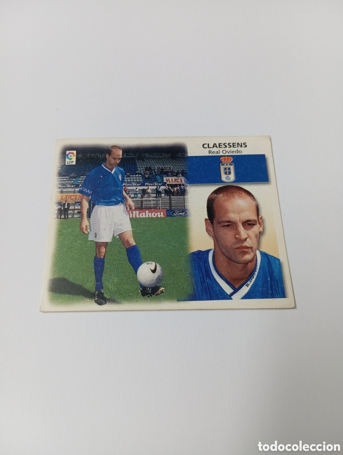 Cromos de F&uacute;tbol: CLAESSENS COLOCA Oviedo LIGA ESTE 1999 2000 PANINI 99 00 NUEVO SIN PEGAR