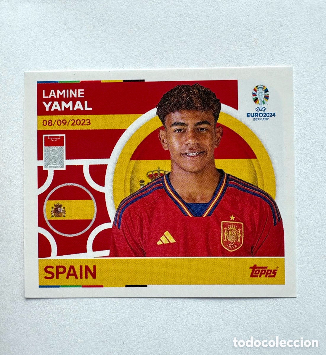 Cromos de F&uacute;tbol: NUEVO - 19 LAMINE YAMAL ESPA&Ntilde;A TOPPS EUROCOPA ALEMANIA CROMO FUTBOL 2024 EURO 24 - A83 PG14