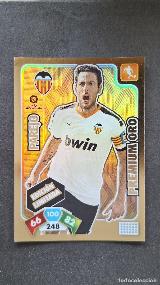 Cromos de F&uacute;tbol: L1 PAREJO VALENCIA C. F. PREMIUM ORO EDICION LIMITADA PANINI ADRENALYN XL LIGA 2019/20 19 20
