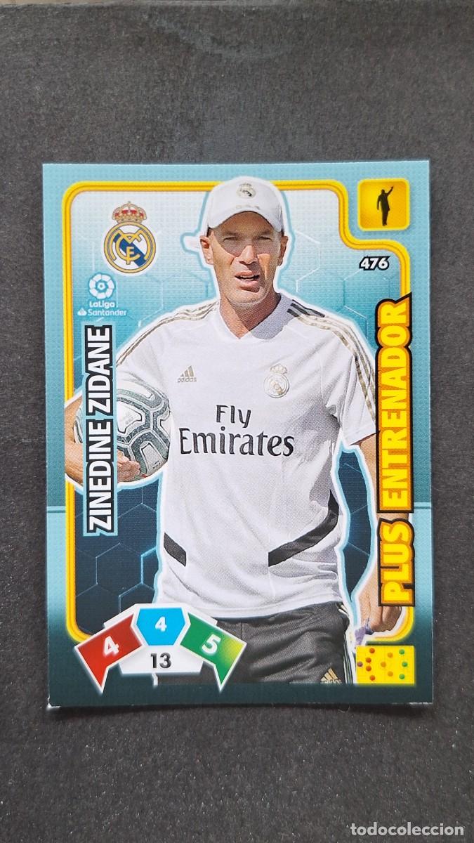 Cromos de F&uacute;tbol: L1 ZINEDINE ZIDANE REAL MADRID 476 PLUS ENTRENADOR PANINI ADRENALYN XL LIGA 2019/20 19 20