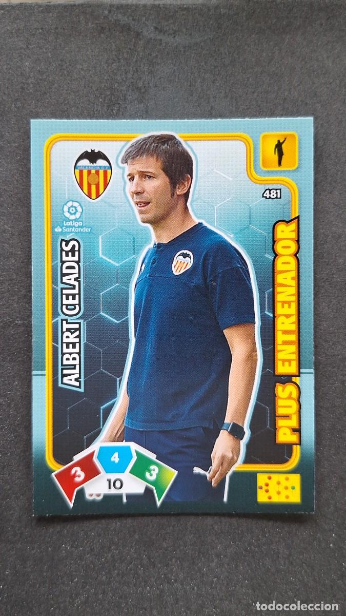 Cromos de F&uacute;tbol: L1 CELADES VALENCIA C. F. 481 PLUS ENTRENADOR PANINI ADRENALYN XL LIGA 2019/20 19 20