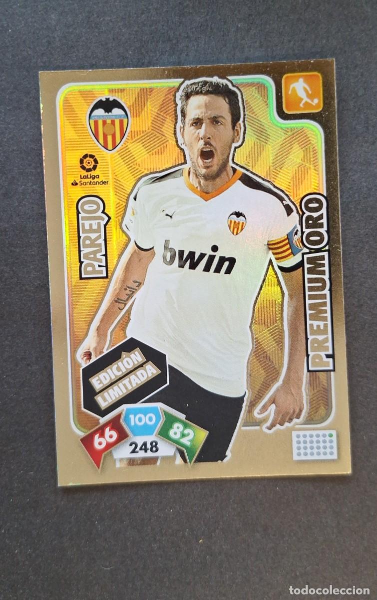 Cromos de F&uacute;tbol: L1 PAREJO VALENCIA C. F. PREMIUM ORO EDICION LIMITADA PANINI ADRENALYN XL LIGA 2019/20 19 20