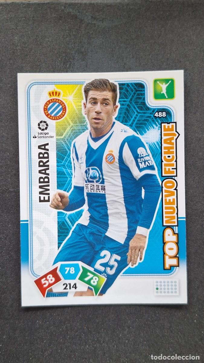 Cromos de F&uacute;tbol: L1 EMBARBA R. C. D. ESPA&Ntilde;OL 488 TOP NUEVO FICHAJE PANINI ADRENALYN XL LIGA 2019/20 19 20