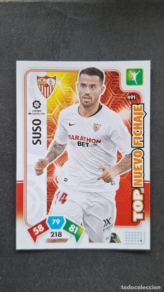 Cromos de F&uacute;tbol: L1 SUSO SEVILLA F. C. 491 TOP NUEVO FICHAJE PANINI ADRENALYN XL LIGA 2019/20 19 20