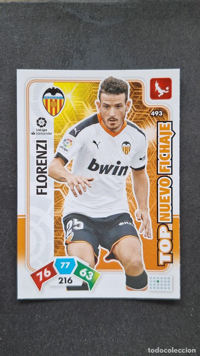Cromos de F&uacute;tbol: L1 FLORENZI VALENCIA C. F. 493 TOP NUEVO FICHAJE PANINI ADRENALYN XL LIGA 2019/20 19 20