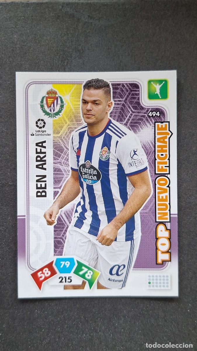 Cromos de F&uacute;tbol: L1 BEN ARFA REAL VALLADOLID 494 TOP NUEVO FICHAJE PANINI ADRENALYN XL LIGA 2019/20 19 20