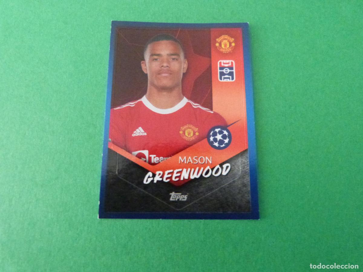 Football Stickers: CROMO FUTBOL GREENWOOD MANCHESTER UNITED SIN PEGAR N&ordm; 462 CHAMPIONS LEAGUE 2021-2022/21-22 TOPPS