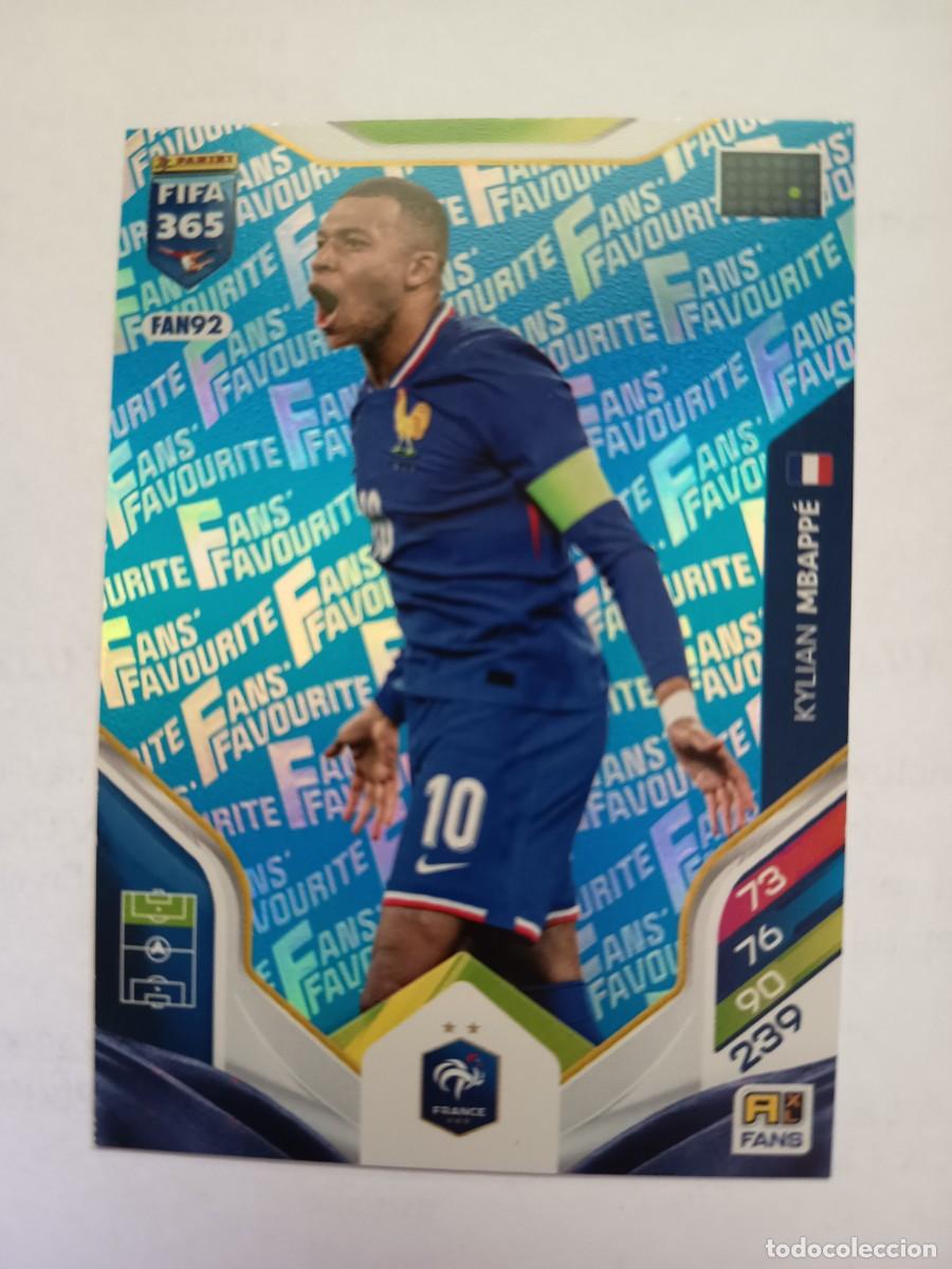 Cromos de Futebol: CARD FAN92 FANS FAVOURITE PARALLEL BLUE AZUL KYLIAN MBAPP&Eacute; FRANCIA - ADRENALYN FIFA 365 2026 PANINI