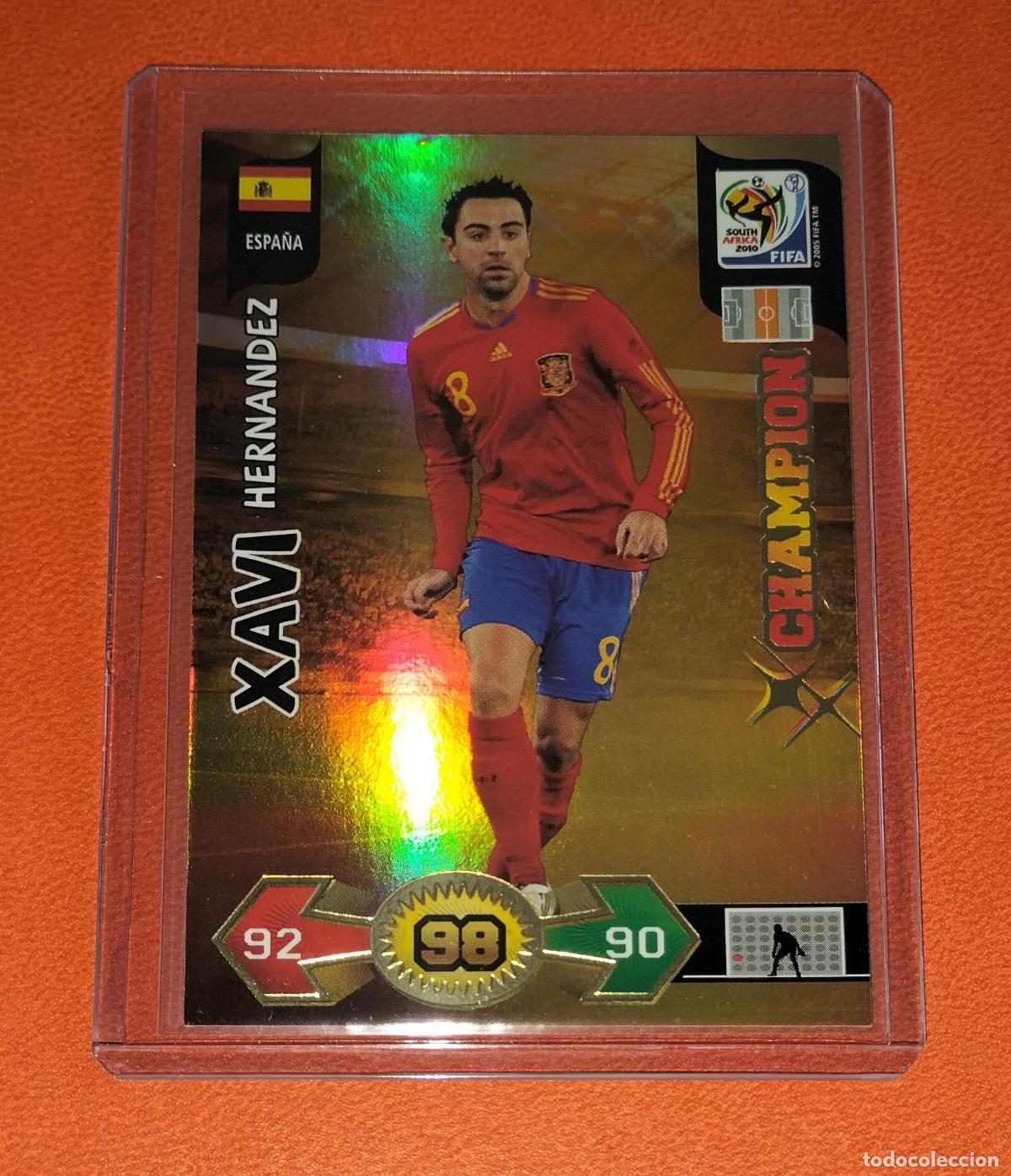 Cromos de Futebol: XAVI HERNANDEZ ESPA&Ntilde;A CHAMPION CARD ADRENALYN XL FIFA WORLD CUP SOUTH AFRICA 2010 PANINI