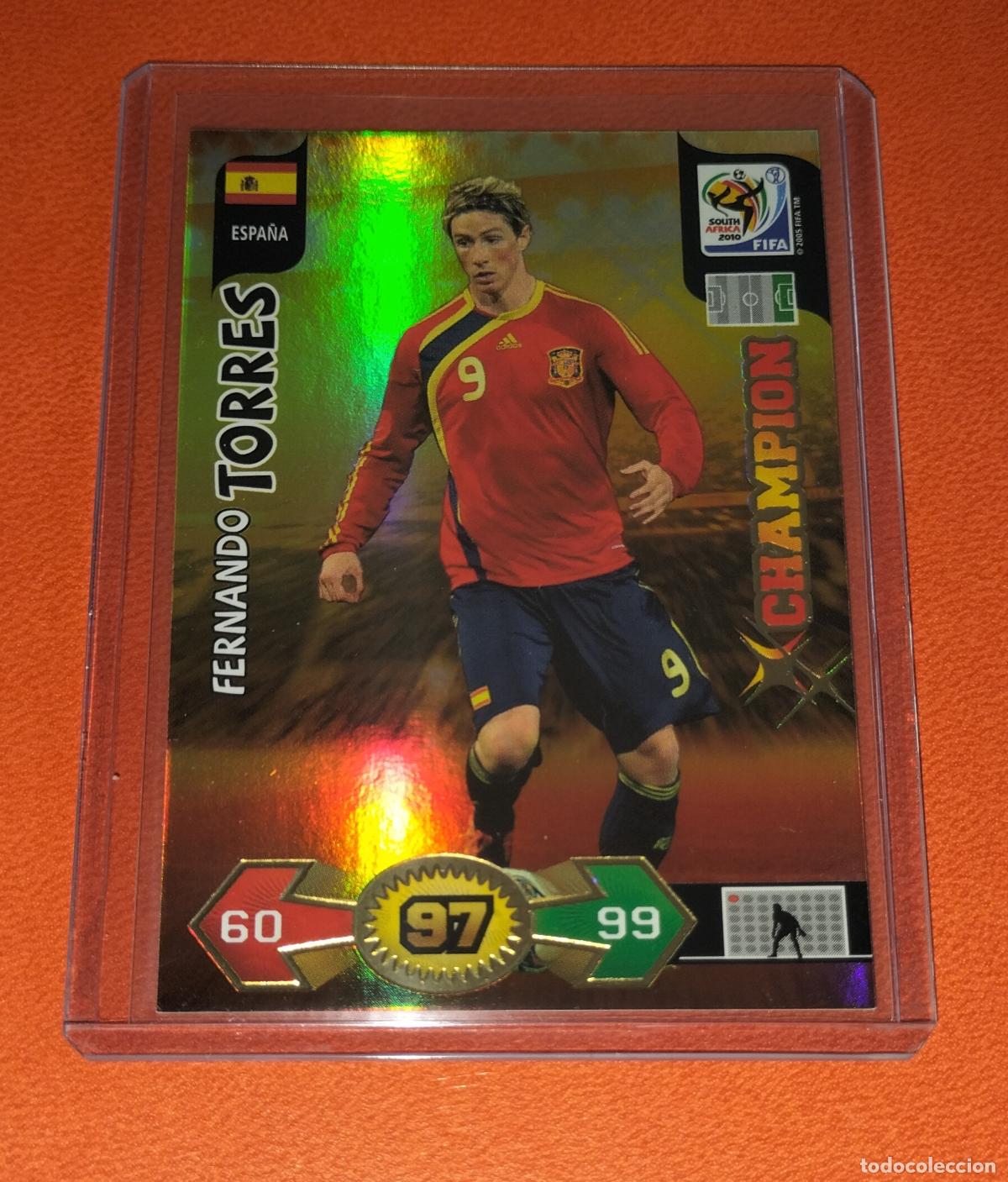 Cromos de Futebol: FERNANDO TORRES ESPA&Ntilde;A CHAMPION CARD ADRENALYN XL FIFA WORLD CUP SOUTH AFRICA 2010 PANINI