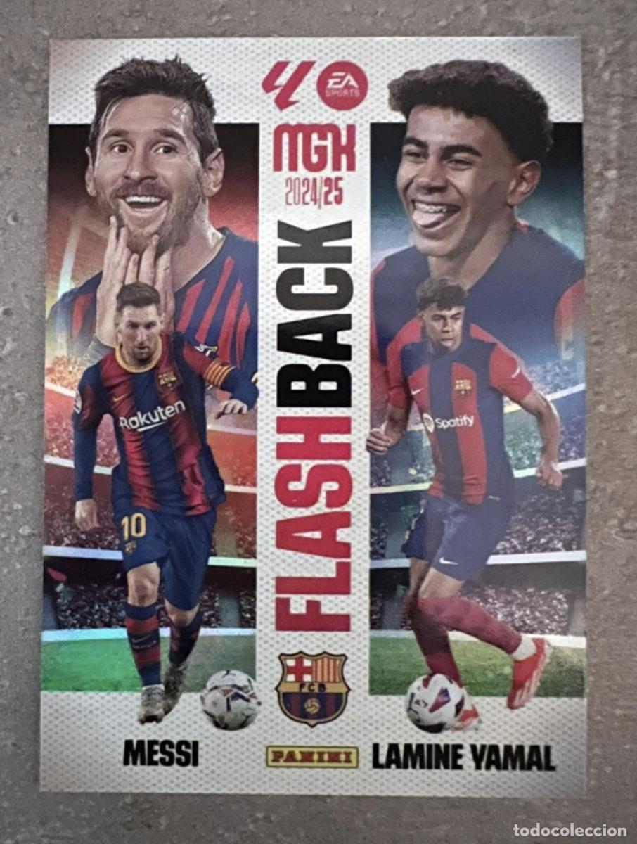 Cromos de F&uacute;tbol: Flashback 429 MESSI - LAMINE YAMAL Megacracks MGK 2024-25