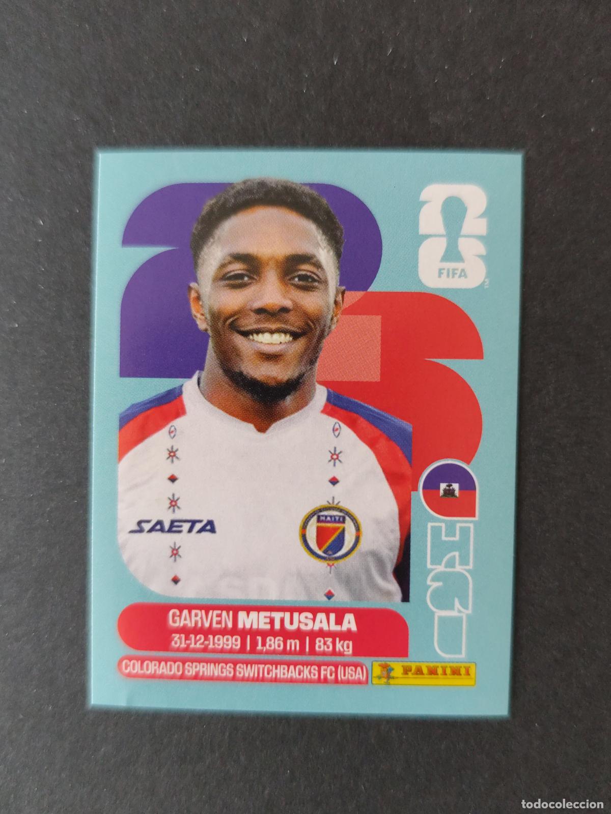 Cromos de F&uacute;tbol: HAI8 GARVEN METUSALA 8 HAIT&Iacute; MUNDIAL FIFA WORLD CUP 2026 STICKER PANINI SIN PEGAR