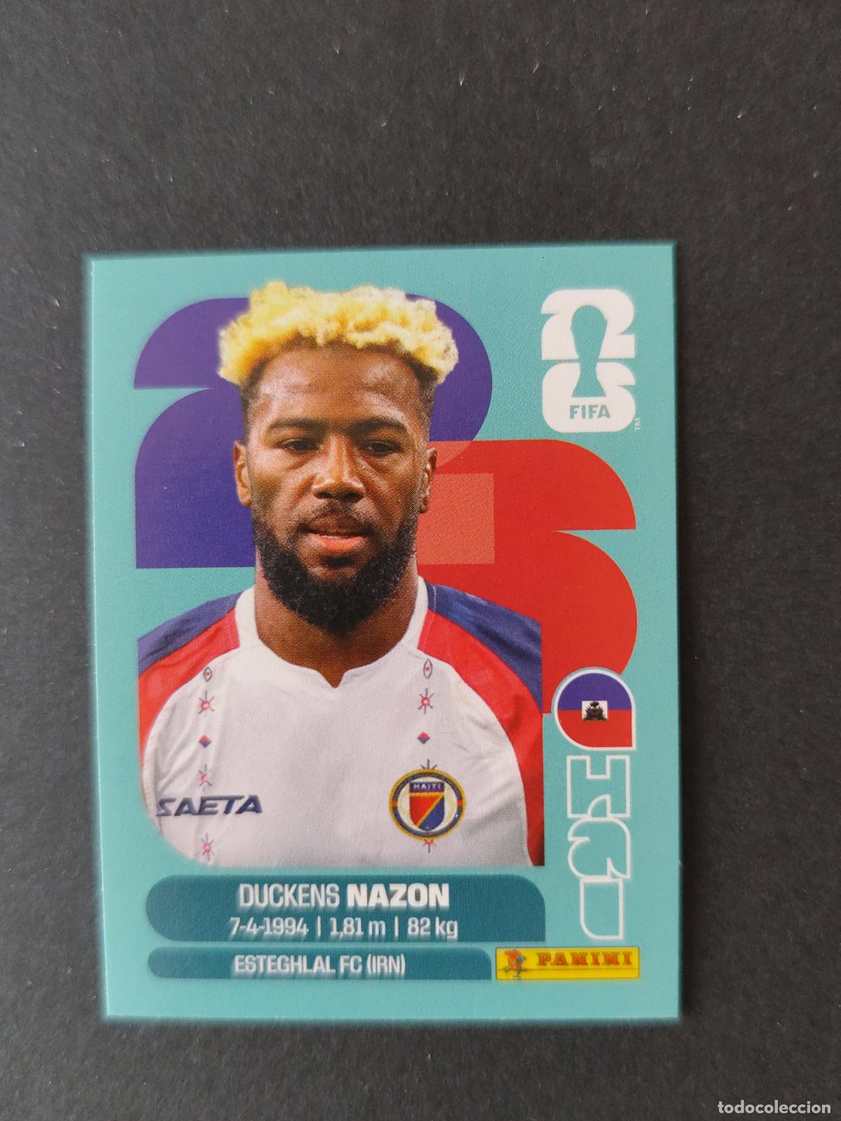 Cromos de F&uacute;tbol: HAI18 DUCKENS NAZON 18 HAIT&Iacute; MUNDIAL FIFA WORLD CUP 2026 STICKER PANINI SIN PEGAR