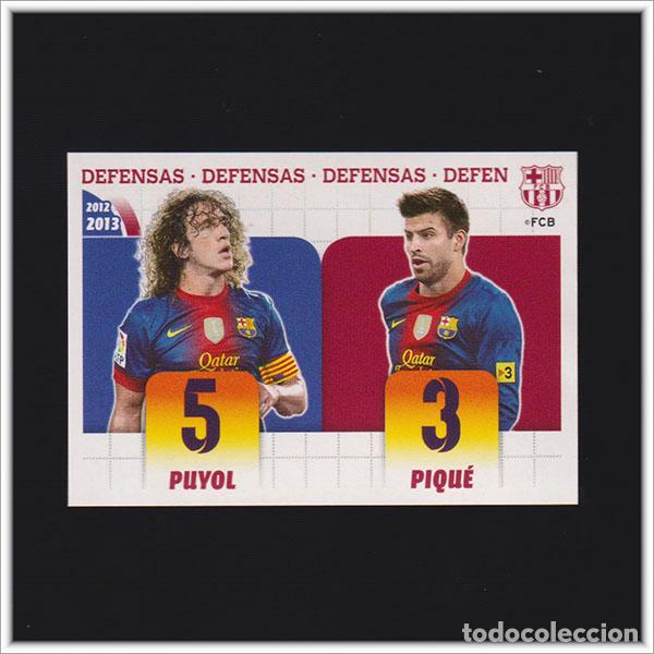Figurine di Calcio: COLECCI&Oacute;N OFICIAL BARCELONA 2012 2013 12 13 PANINI PUYOL PIQUE 17 ALBUM LIGA BAR&Ccedil;A F&Uacute;TBOL