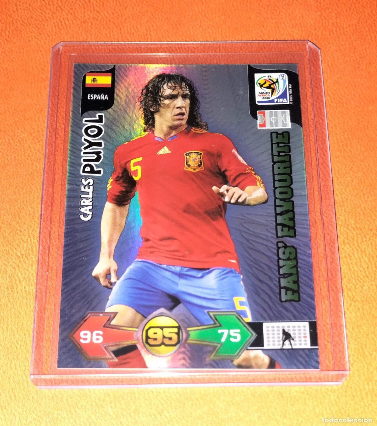 Figurine di Calcio: CARLES PUYOL FANS' FAVOURITE ESPA&Ntilde;A CARD ADRENALYN XL FIFA WORLD CUP SOUTH AFRICA 2010 PANINI