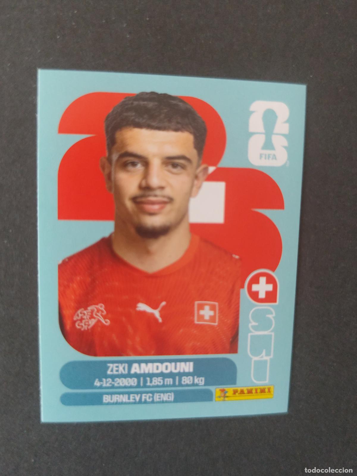 Cartes &agrave; collectionner de Football: SUI20 ZEKI AMDOUNI 20 SUIZA MUNDIAL FIFA WORLD CUP 2026 STICKER PANINI SIN PEGAR