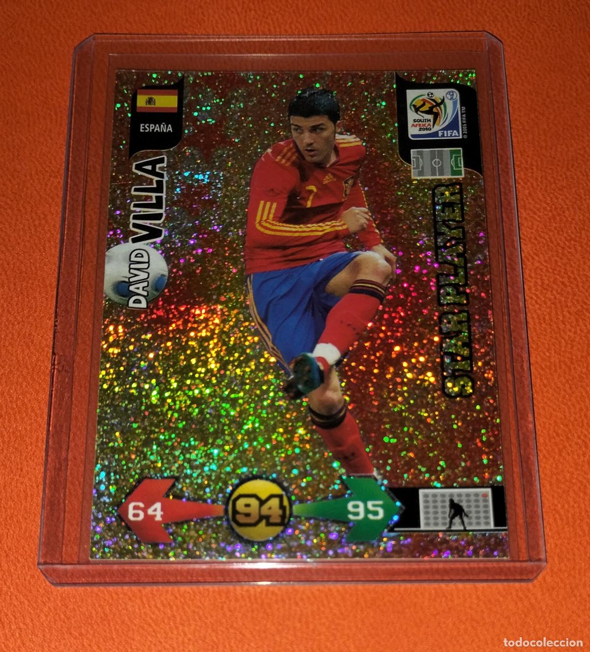 Cromos de F&uacute;tbol: DAVID VILLA STAR PLAYER ESPA&Ntilde;A CARD ADRENALYN XL FIFA WORLD CUP SOUTH AFRICA 2010 PANINI