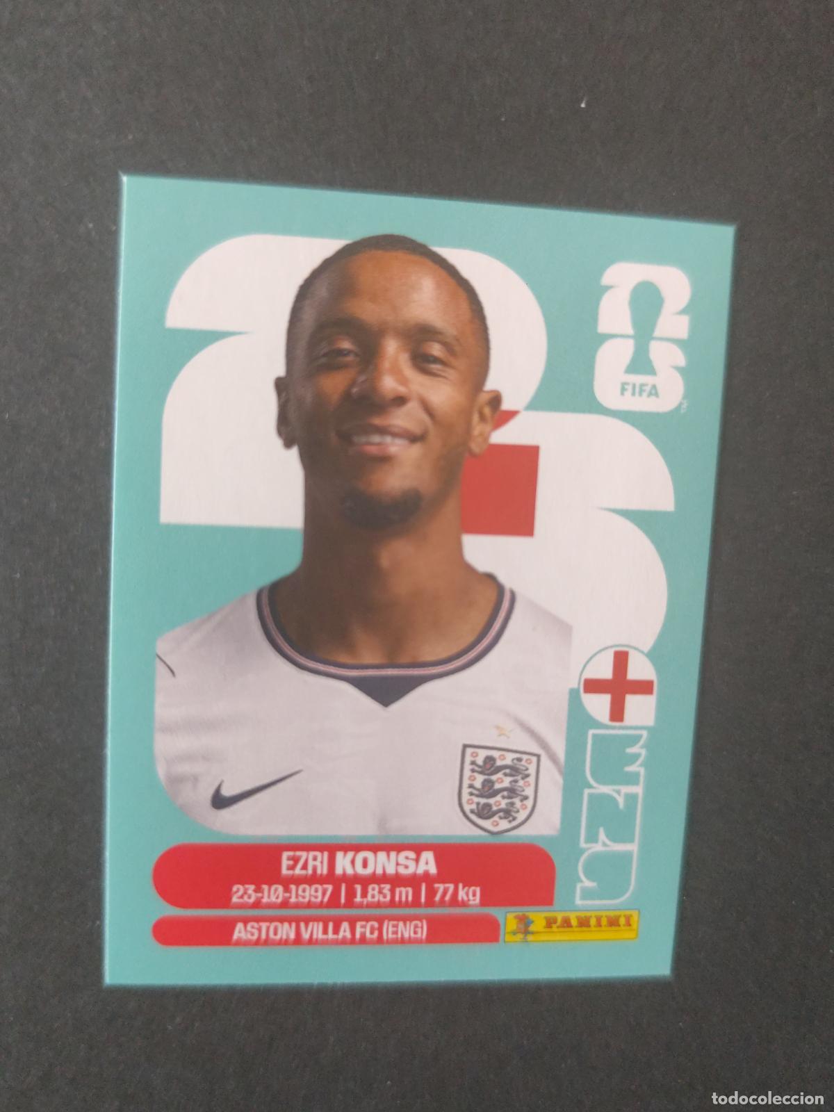 Cromos de F&uacute;tbol: ENG5 EZRI KONSA 5 INGLATERRA MUNDIAL FIFA WORLD CUP 2026 STICKER PANINI SIN PEGAR