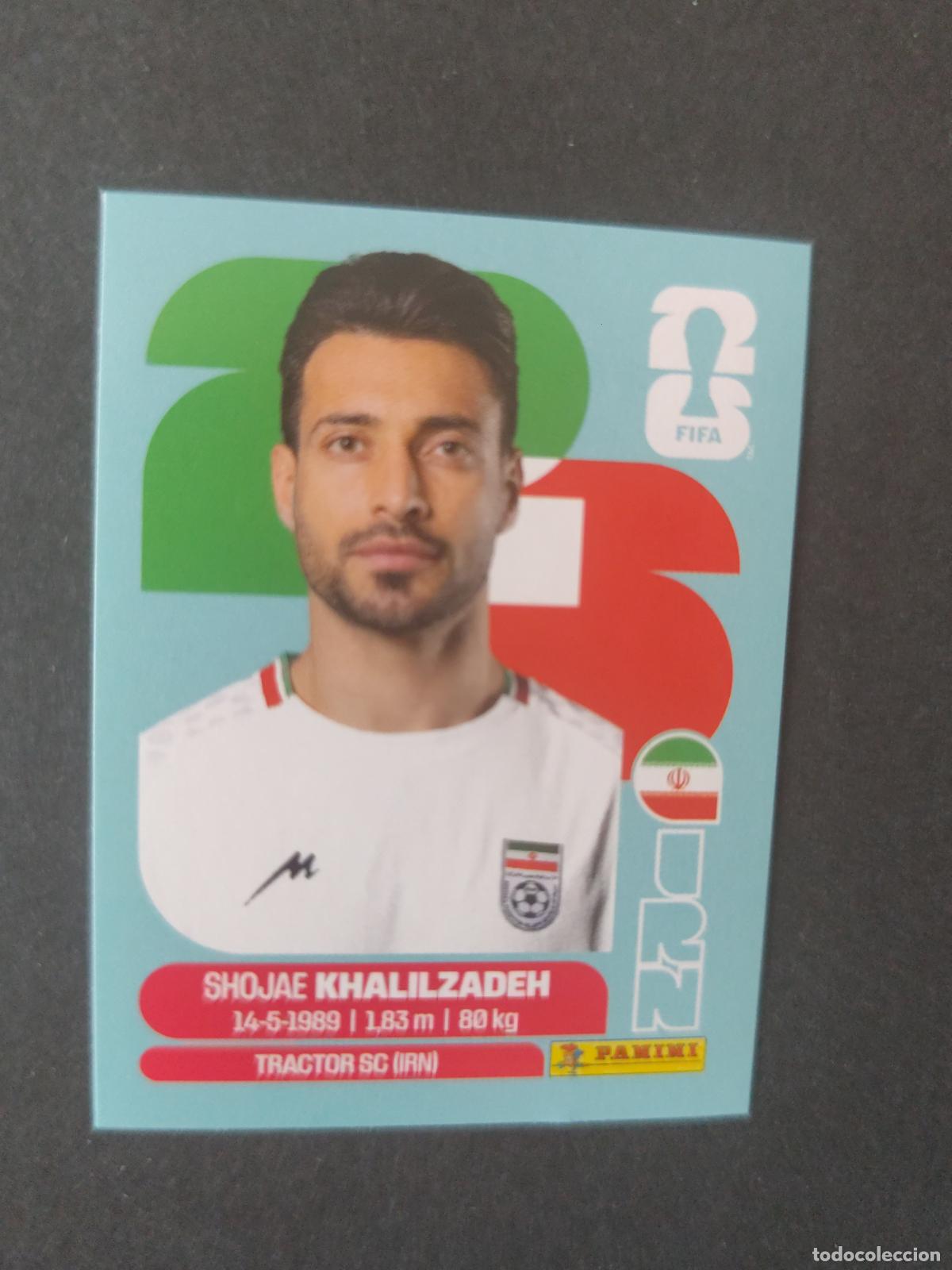 Cromos de F&uacute;tbol: IRN6 SHOJAE KHALILZADEH 6 IR&Aacute;N MUNDIAL FIFA WORLD CUP 2026 STICKER PANINI SIN PEGAR