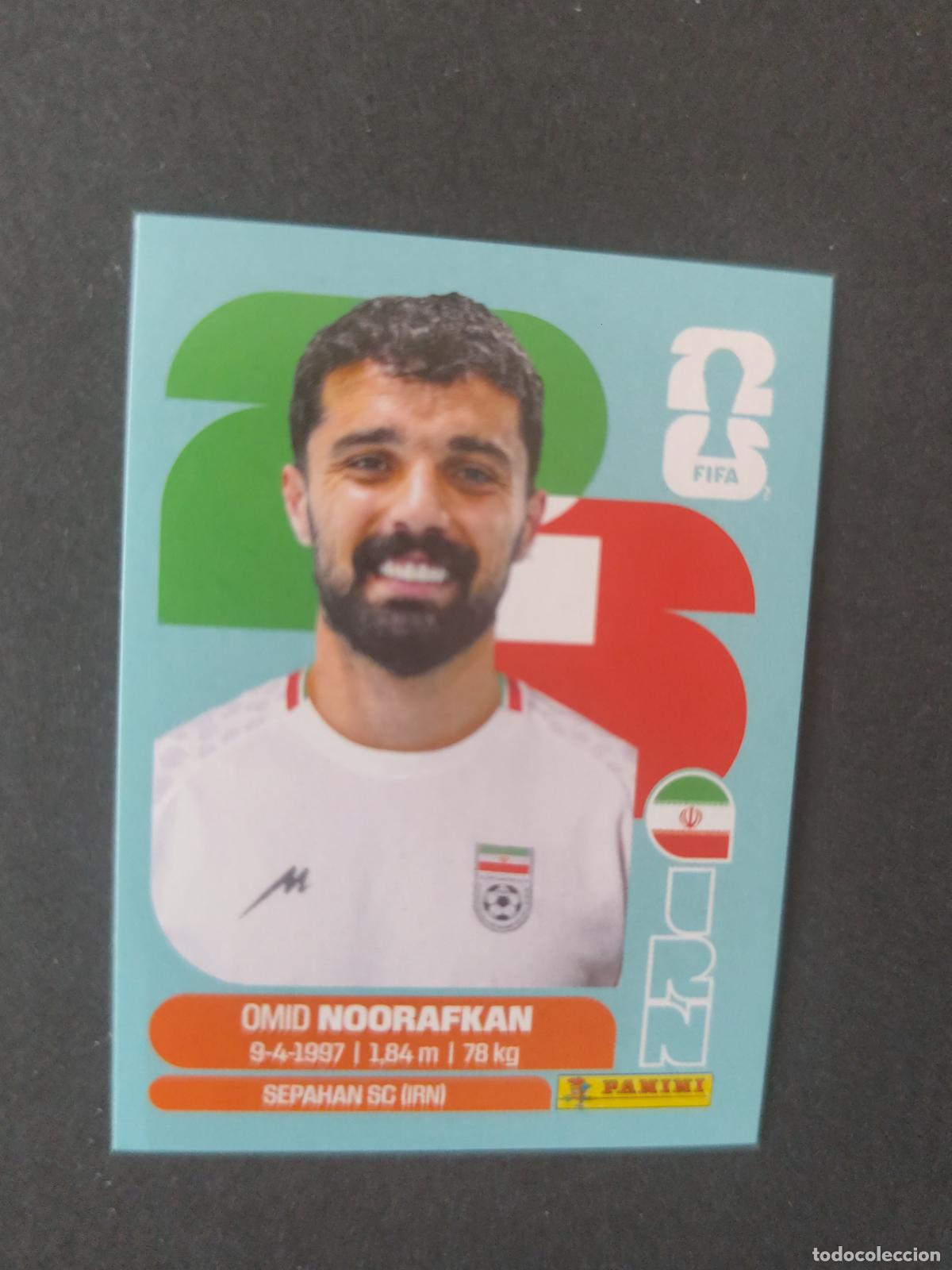 Cromos de F&uacute;tbol: IRN14 OMID NOORAFKAN 14 IR&Aacute;N MUNDIAL FIFA WORLD CUP 2026 STICKER PANINI SIN PEGAR