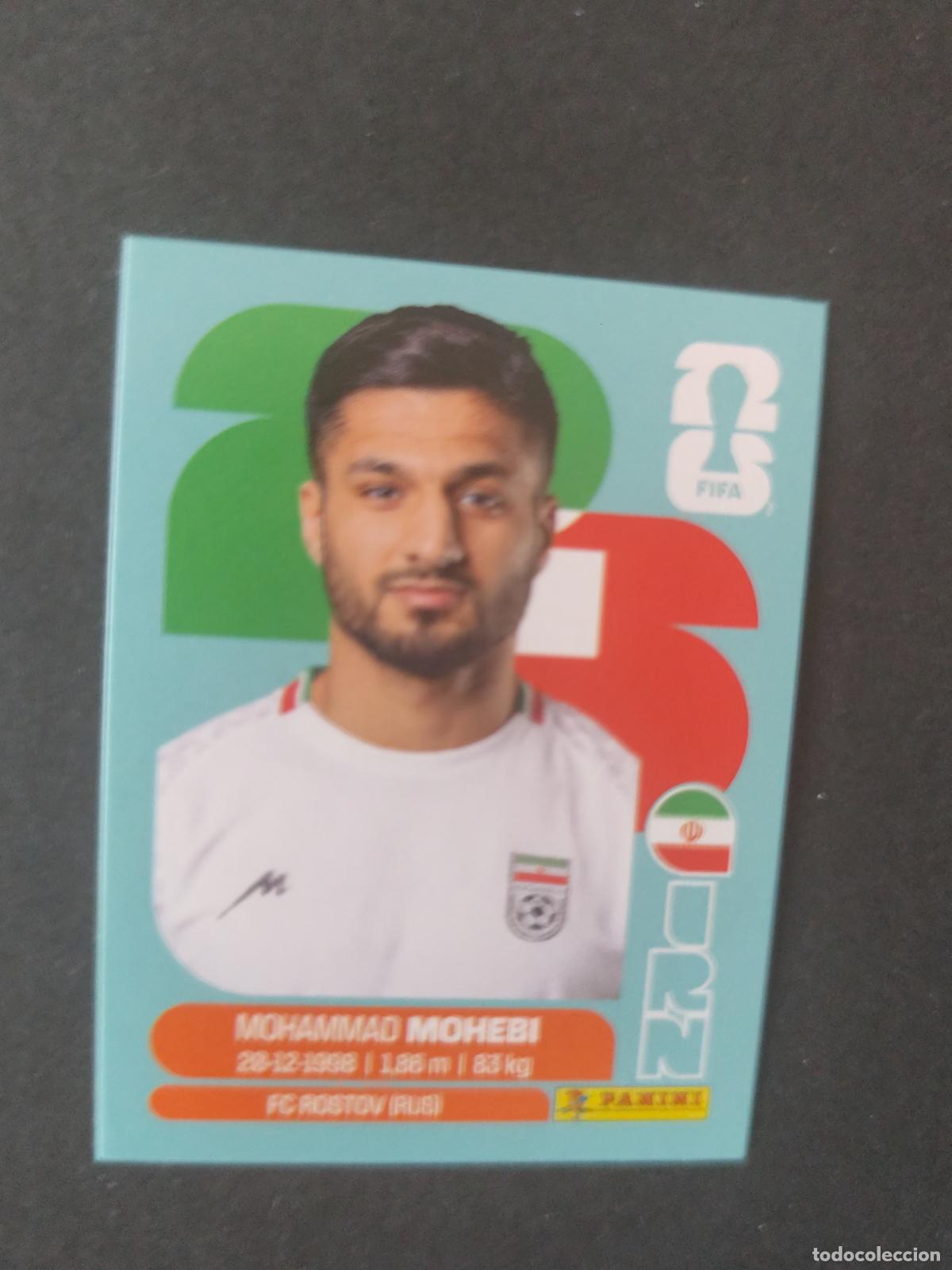Cromos de F&uacute;tbol: IRN16 MOHAMMAD MOHEBI 16 IR&Aacute;N MUNDIAL FIFA WORLD CUP 2026 STICKER PANINI SIN PEGAR