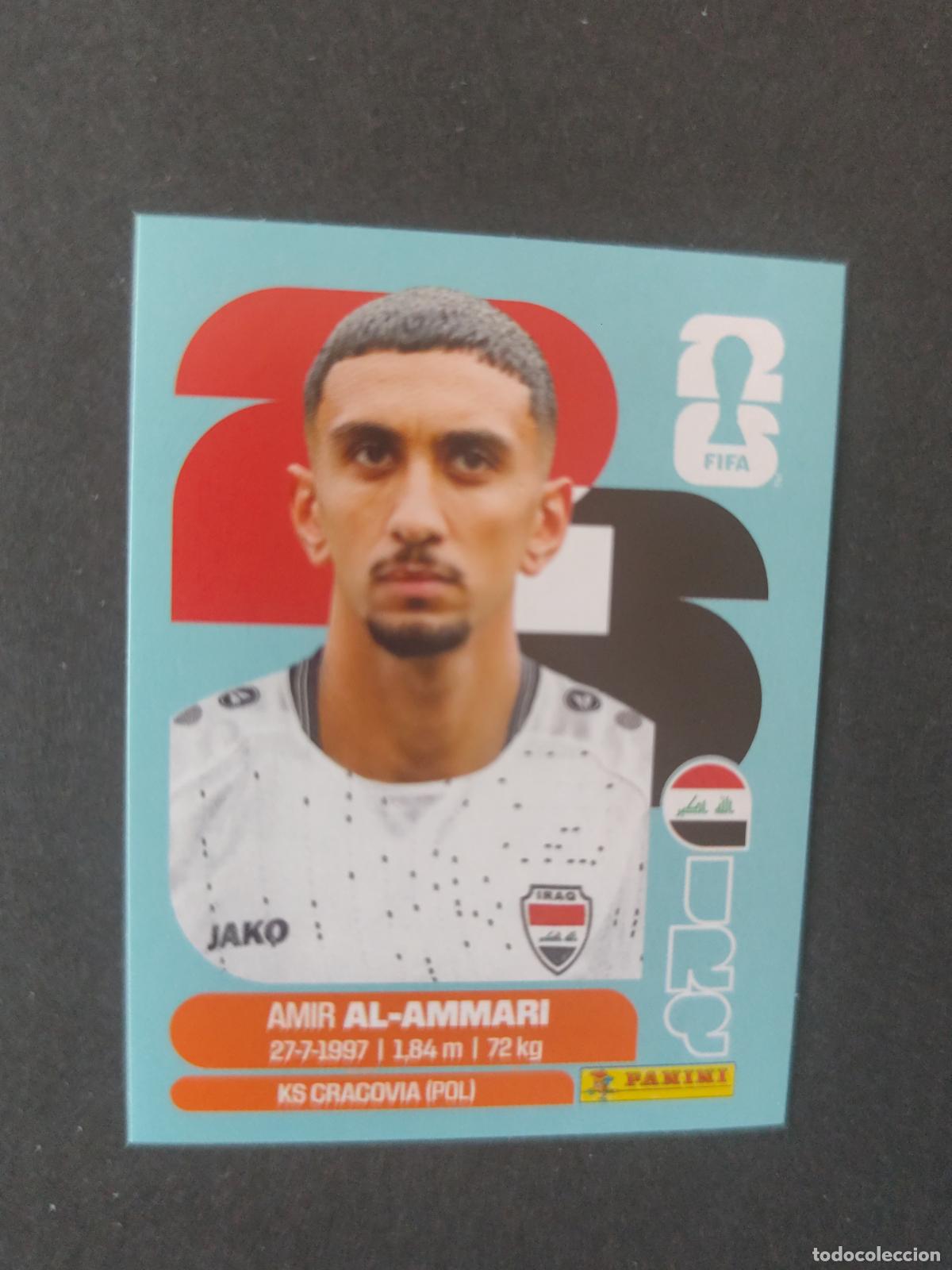 Fu&szlig;ball-Sticker: IRQ10 AMIR AL-AMMARI 10 IRAQ MUNDIAL FIFA WORLD CUP 2026 STICKER PANINI SIN PEGAR