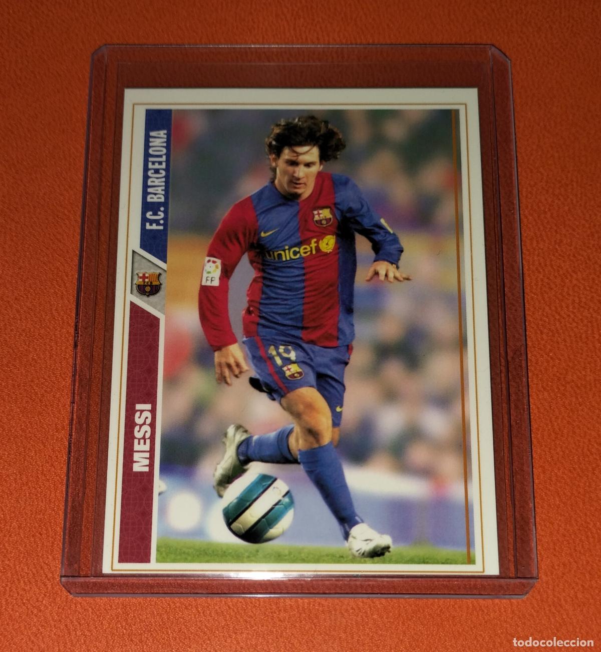 Fu&szlig;ball-Sticker: 47 LIONEL MESSI FC BARCELONA CARD MUNDICROMO SPORT FICHAS LIGA FUTBOL 2007 2008 07 08
