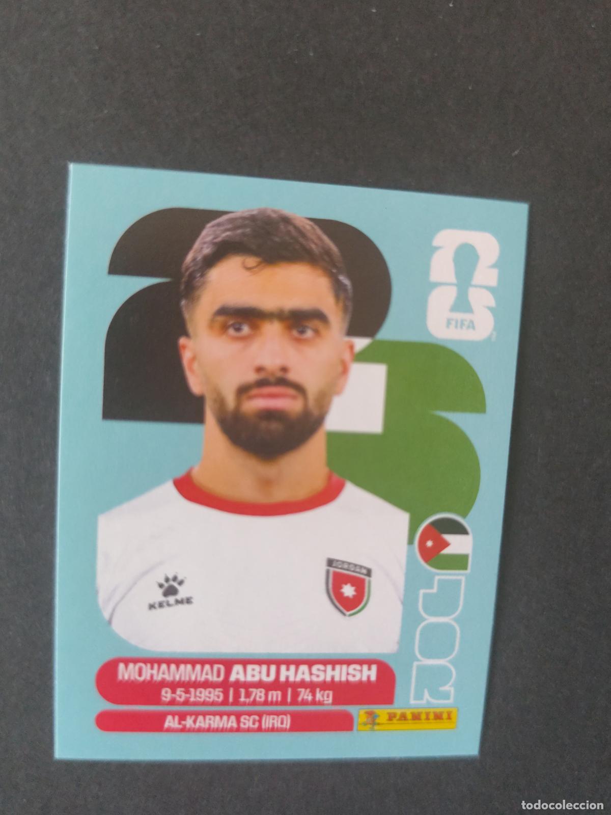Cromos de F&uacute;tbol: JOR4 MOHAMMAD ABU HASHISH 4 JORDANIA MUNDIAL FIFA WORLD CUP 2026 STICKER PANINI SIN PEGAR