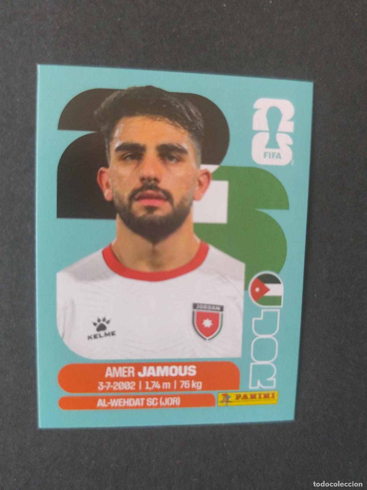 Cromos de F&uacute;tbol: JOR14 AMER JAMOUS 14 JORDANIA MUNDIAL FIFA WORLD CUP 2026 STICKER PANINI SIN PEGAR