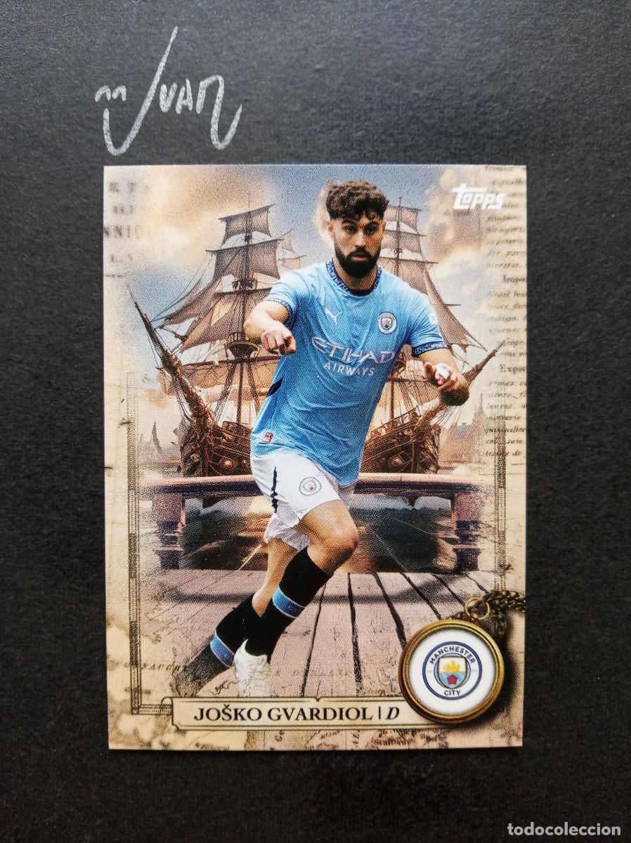 Cromos de F&uacute;tbol: SA-2 SAIL AWAY JOSKO GVARDIOL MANCHESTER CITY CROACIA ⚽ TOPPS &reg; BLUE MOON 2024 2025 24 25 NUEVO