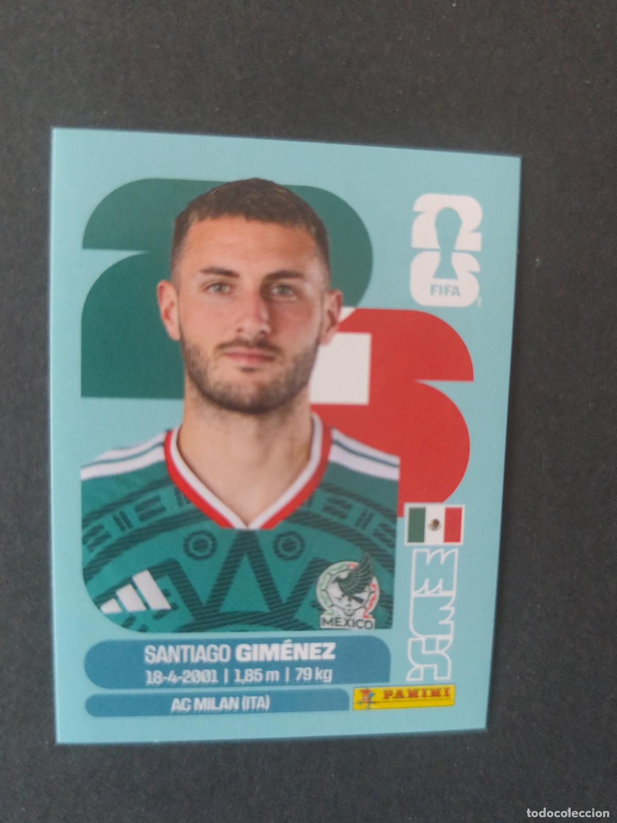 Cromos de F&uacute;tbol: MEX16 SANTIAGO GIM&Eacute;NEZ 16 M&Eacute;XICO MUNDIAL FIFA WORLD CUP 2026 STICKER PANINI SIN PEGAR