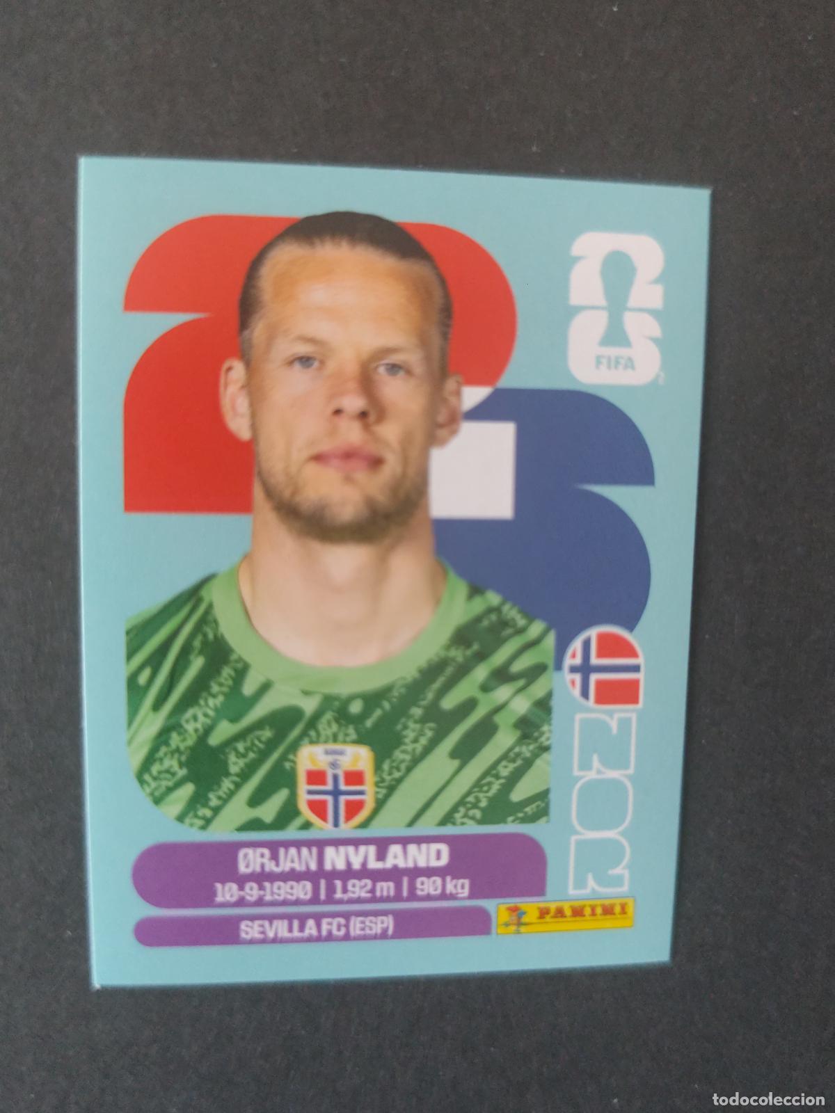 Cromos de F&uacute;tbol: NOR2 &Oslash;RJAN NYLAND 2 NORUEGA MUNDIAL FIFA WORLD CUP 2026 STICKER PANINI SIN PEGAR