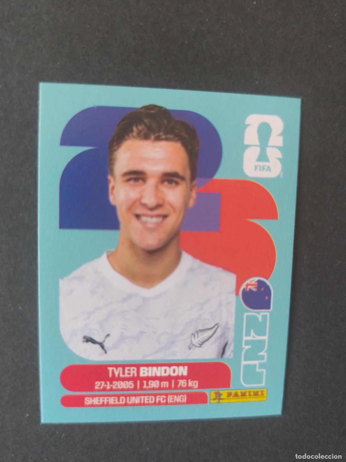 Cromos de F&uacute;tbol: NZL7 TYLER BINDON 7 NUEVA ZELANDA MUNDIAL FIFA WORLD CUP 2026 STICKER PANINI SIN PEGAR