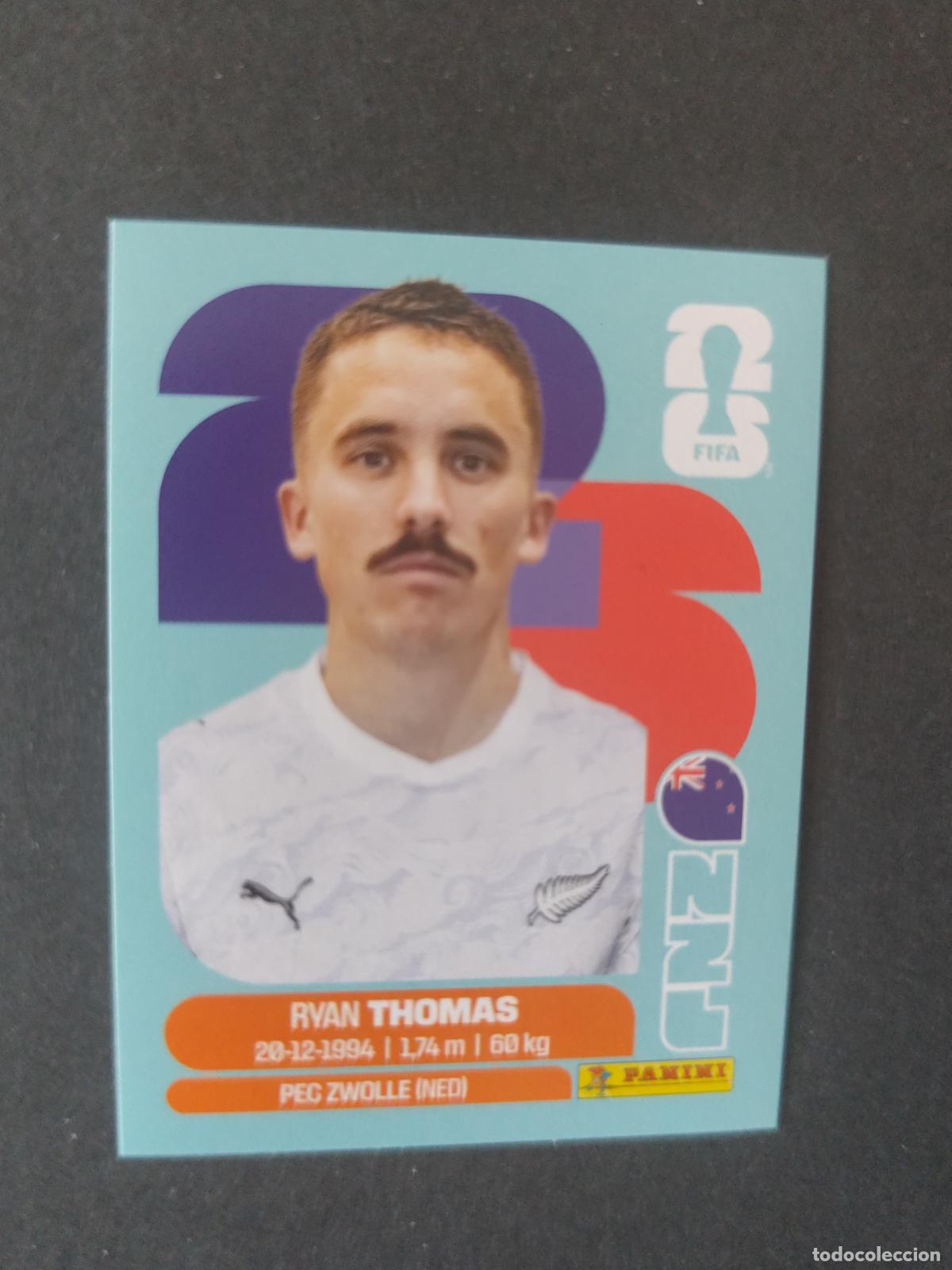 Cartes &agrave; collectionner de Football: NZL12 RYAN THOMAS 12 NUEVA ZELANDA MUNDIAL FIFA WORLD CUP 2026 STICKER PANINI SIN PEGAR