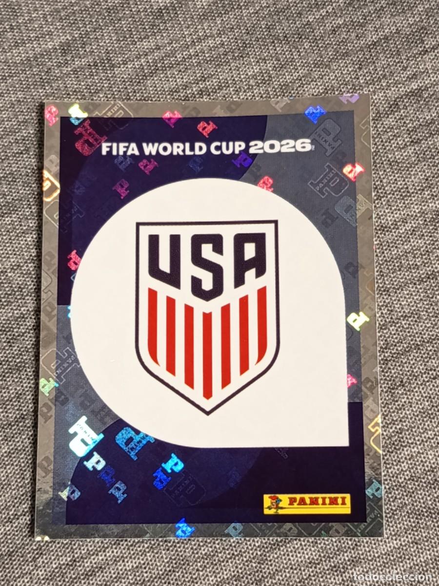 Cartes &agrave; collectionner de Football: ESCUDO ESTADOS UNIDOS USA 1 STICKER MUNDIAL 2026 PANINI FIFA WORLD CUP NUEVO