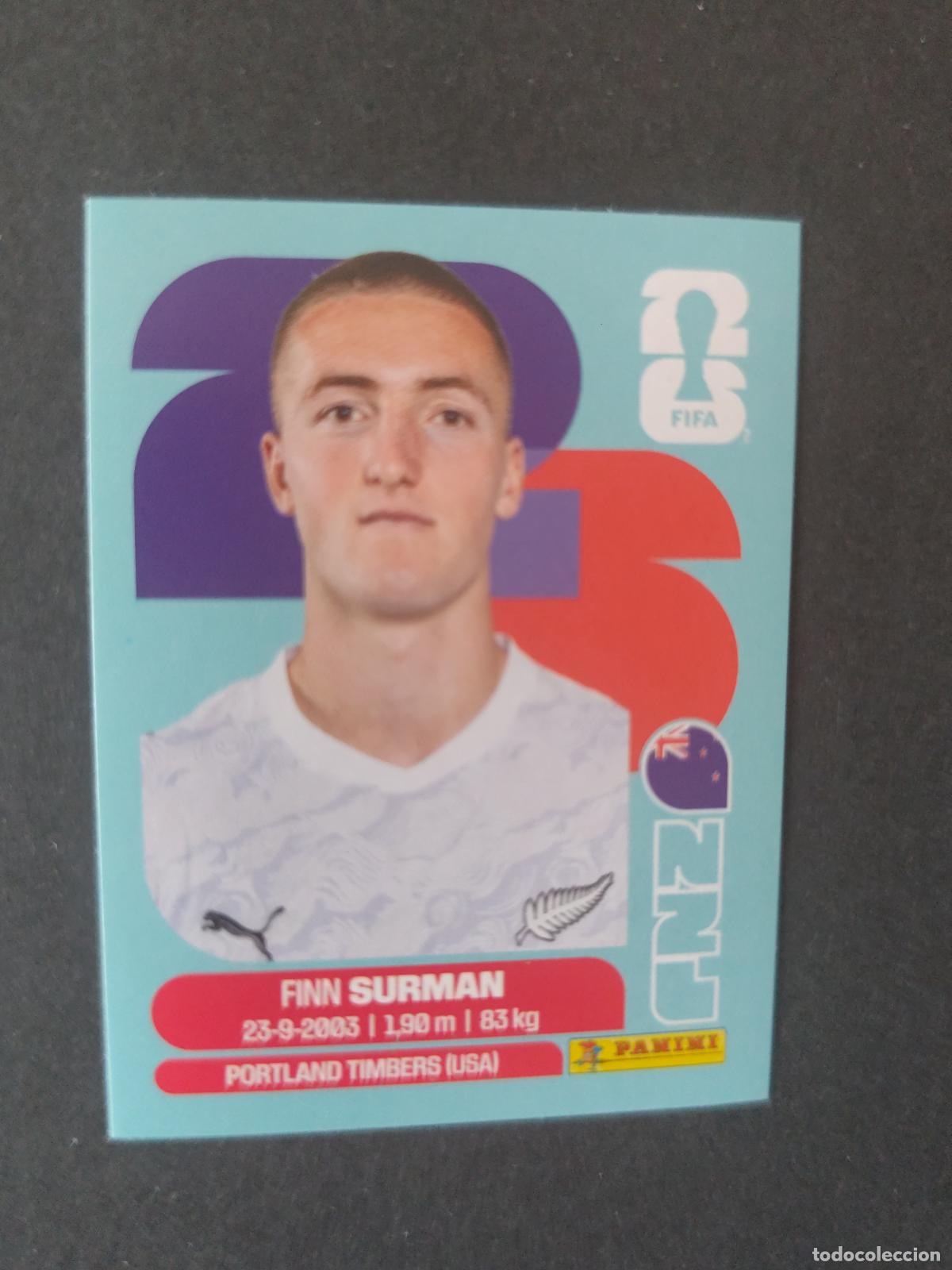 Cartes &agrave; collectionner de Football: NZL9 FINN SURMAN 9 NUEVA ZELANDA MUNDIAL FIFA WORLD CUP 2026 STICKER PANINI SIN PEGAR