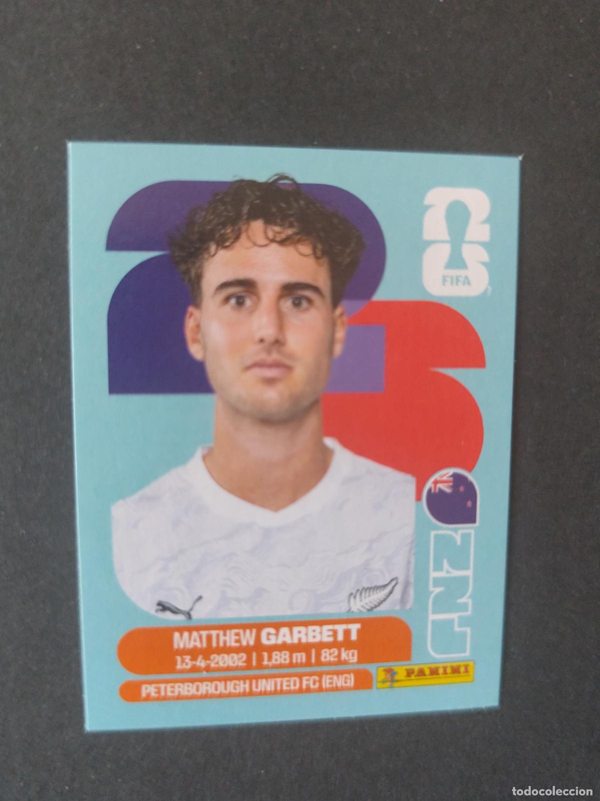 Fu&szlig;ball-Sticker: NZL14 MATTHEW GARBETT 14 NUEVA ZELANDA MUNDIAL FIFA WORLD CUP 2026 STICKER PANINI SIN PEGAR