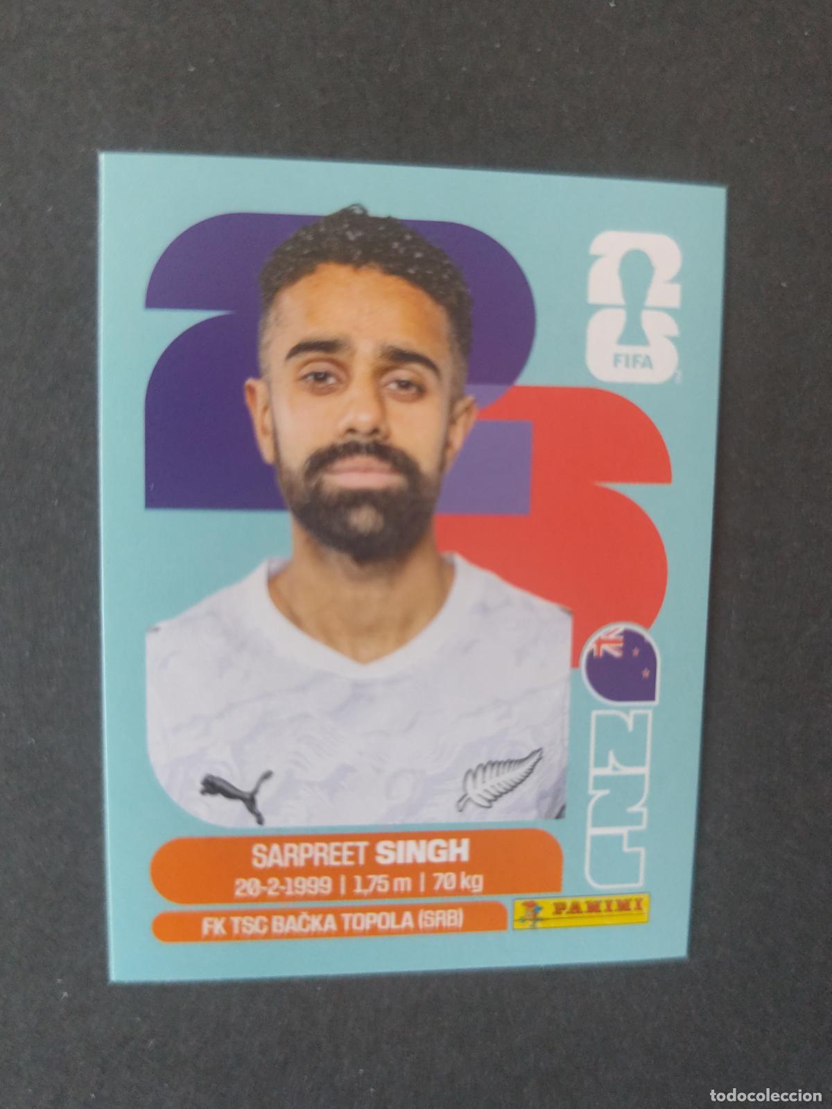 Cromos de F&uacute;tbol: NZL11 SARPREET SINGH 11 NUEVA ZELANDA MUNDIAL FIFA WORLD CUP 2026 STICKER PANINI SIN PEGAR
