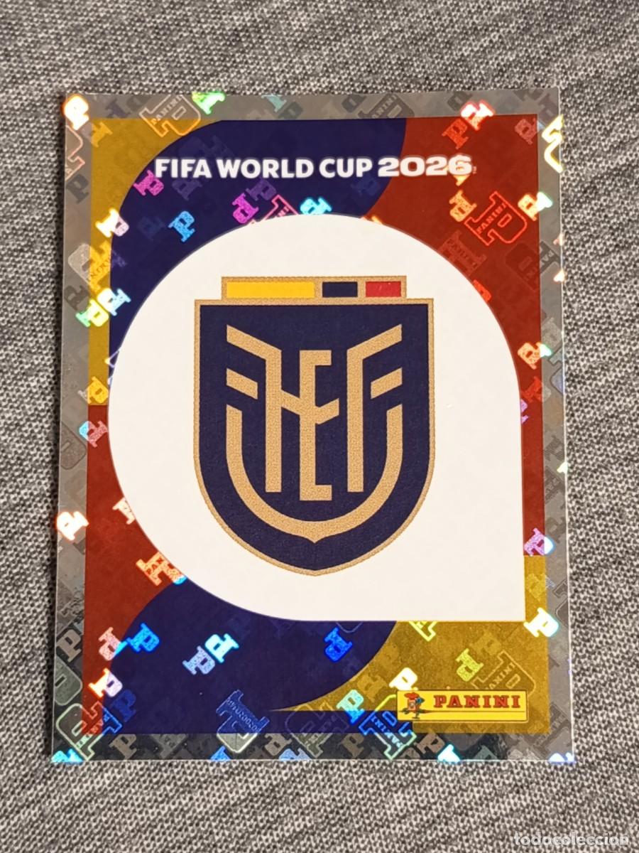 Cromos de F&uacute;tbol: ESCUDO ECUADOR ECU 1 STICKER MUNDIAL 2026 PANINI FIFA WORLD CUP NUEVO