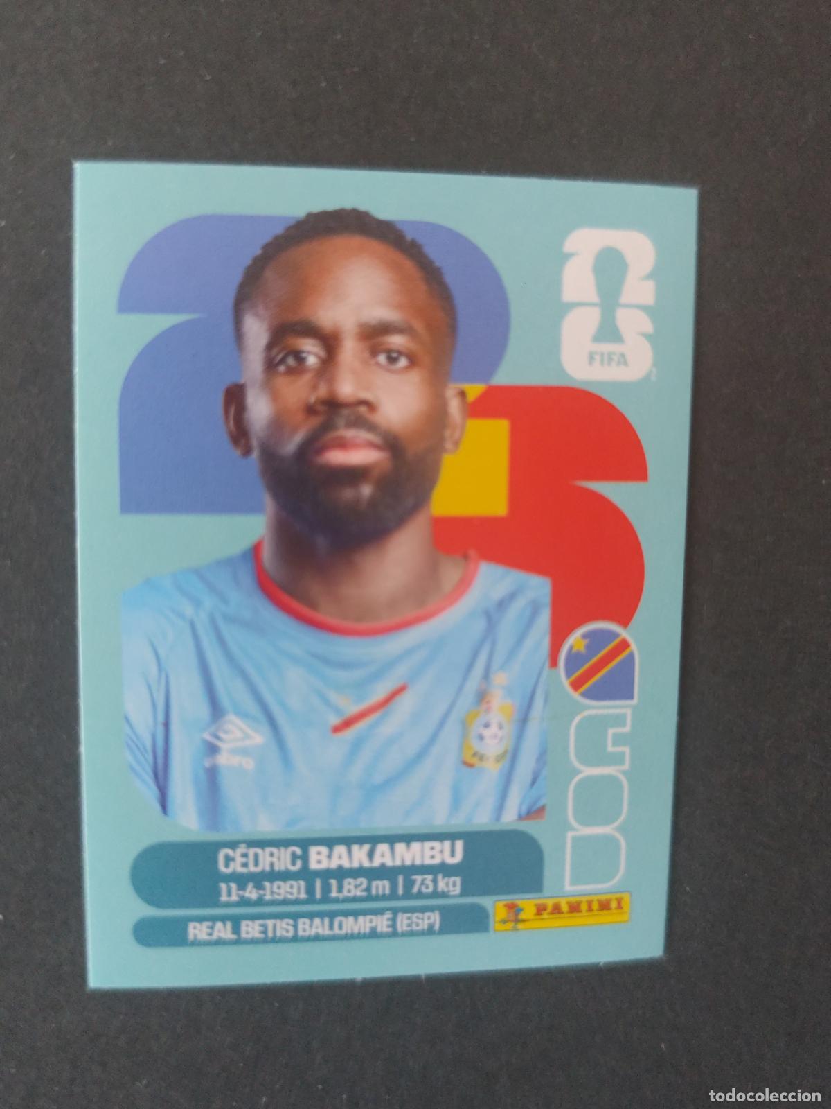 Cromos de F&uacute;tbol: COD19 C&Eacute;DRIC BAKAMBU 19 CONGO MUNDIAL FIFA WORLD CUP 2026 STICKER PANINI SIN PEGAR