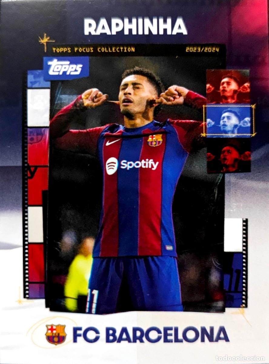 Cromos de F&uacute;tbol: 27 Raphinha - FC Barcelona - TOPPS FOCUS Collection 2023 2024 23 24