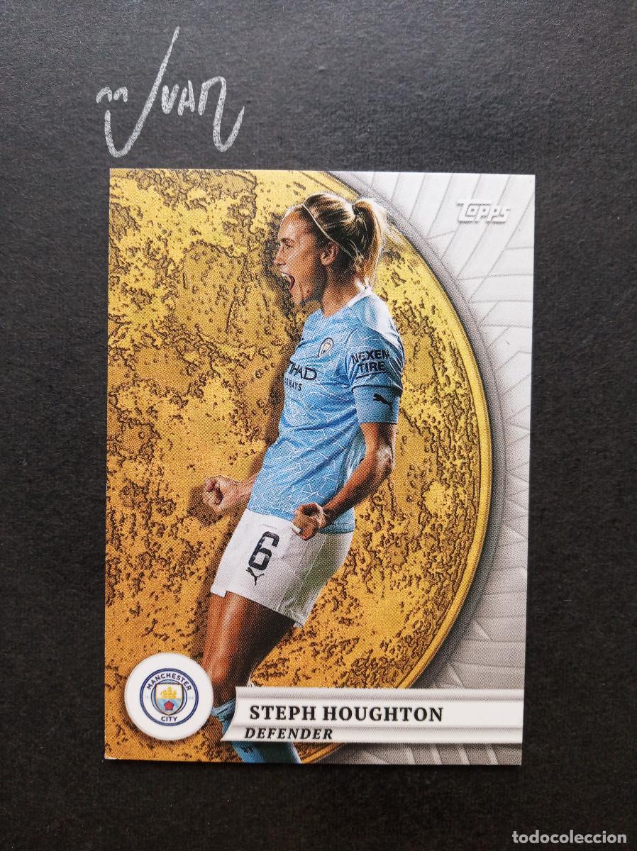 Cromos de F&uacute;tbol: N&ordm; 46 GOLD MOON STEPH HOUGHTON MANCHESTER CITY WOMEN ⚽ TOPPS &reg; BLUE MOON 2024 2025 24 25 NUEVO