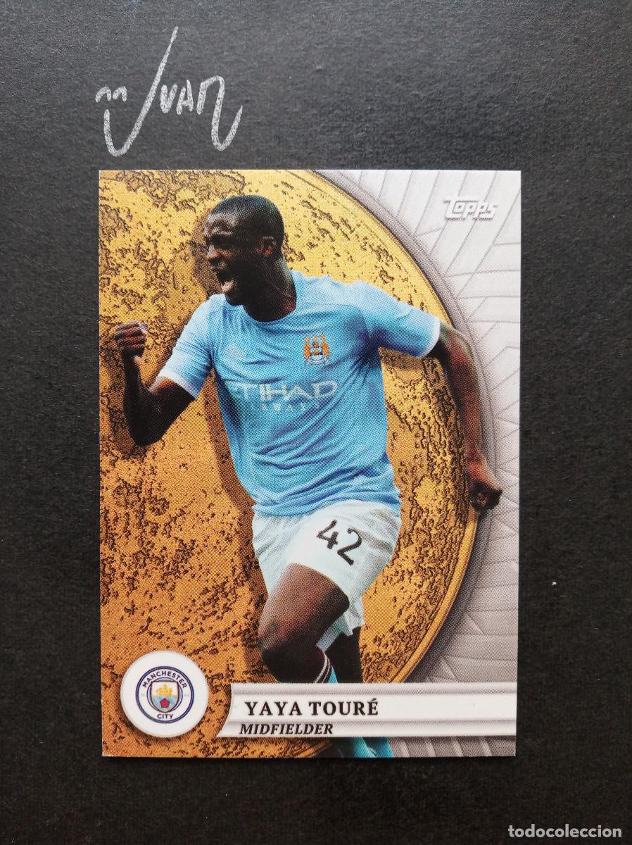 Cromos de F&uacute;tbol: N&ordm; 47 GOLD MOON YAYA TOURE MANCHESTER CITY COSTA DE MARFIL ⚽ TOPPS &reg; BLUE MOON 2024 2025 24 25 NUEVO