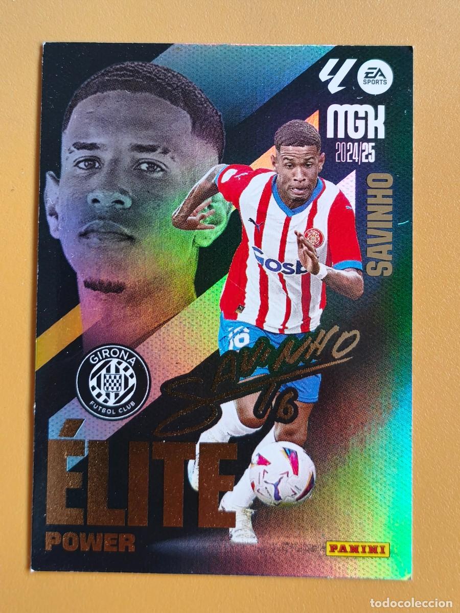 Cromos de F&uacute;tbol: savinho, 2024 25 power firmada