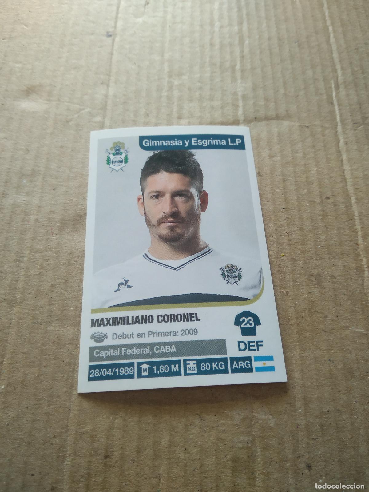 Cromos de F&uacute;tbol: 142 MAXIMILIANO CORONEL GIMNASIA Y ESGRIMA CROMO FUTBOL ARGENTINO 18-19 PANINI LIGA ARGENTINA 2018-2