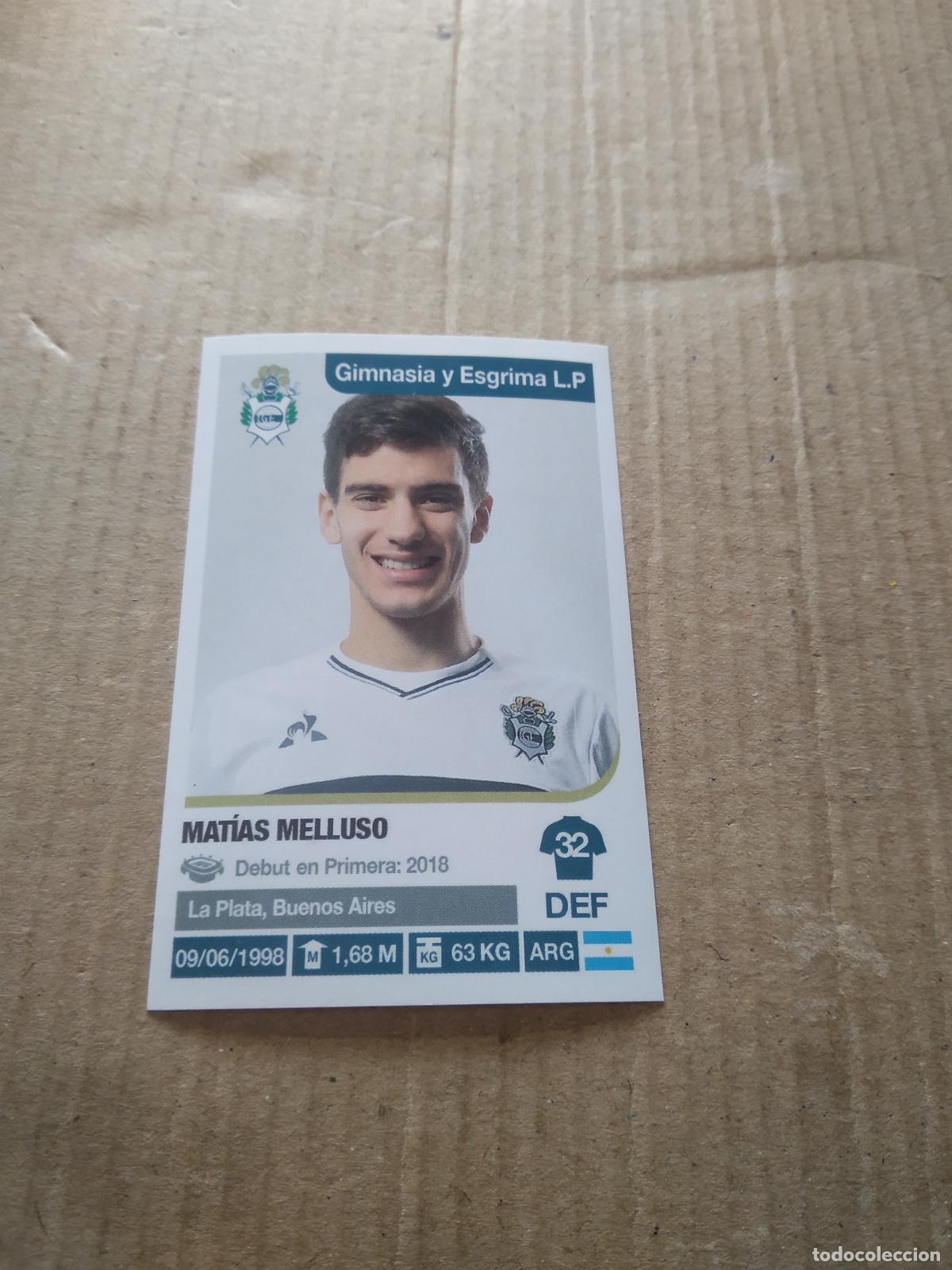Cromos de F&uacute;tbol: 145 MATIAS MELLUSO GIMNASIA Y ESGRIMA CROMO FUTBOL ARGENTINO 18-19 PANINI LIGA ARGENTINA 2018-2