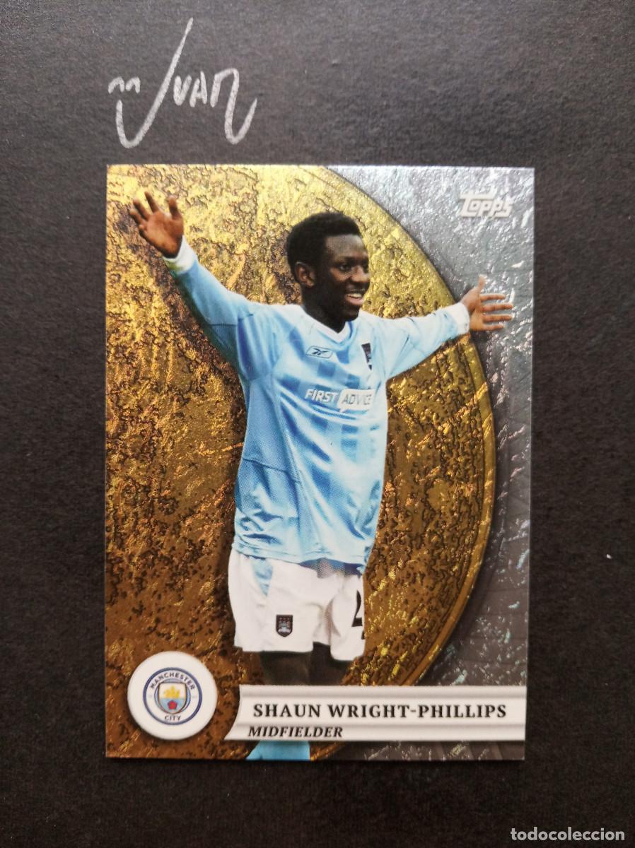 Figurine di Calcio: 49 GOLD MOON PARALELA SHAUN WRIGHT-PHILLIPS MANCHESTER CITY ⚽ TOPPS&reg; BLUE MOON 2024 2025 24 25 NUEVO