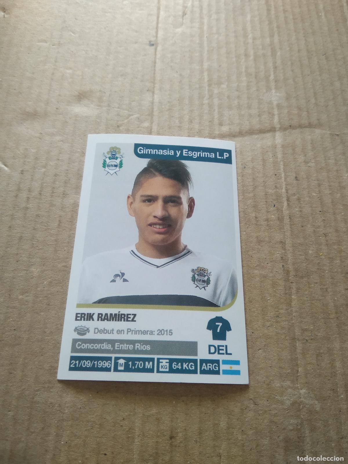 Figurine di Calcio: 152 ERIK RAMIREZ GIMNASIA Y ESGRIMA CROMO FUTBOL ARGENTINO 18-19 PANINI LIGA ARGENTINA 2018-2