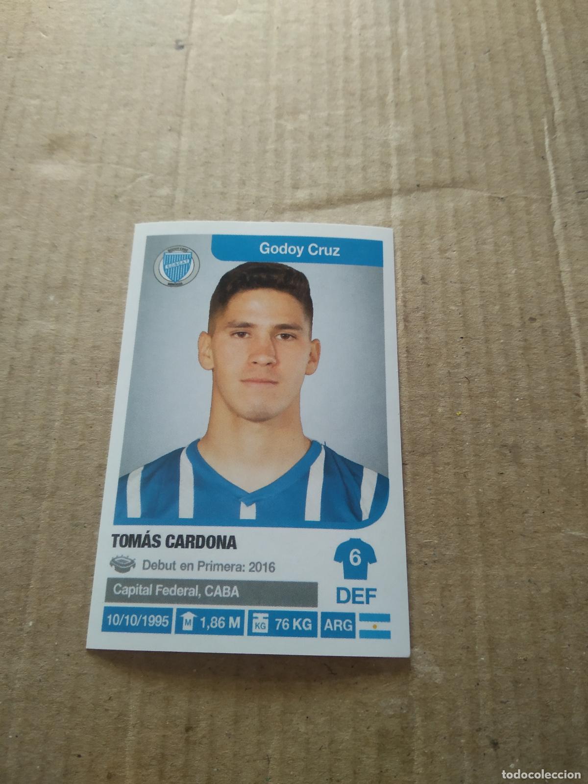 Cromos de F&uacute;tbol: 158 TOMAS CARDONA GODOY CRUZ CROMO FUTBOL ARGENTINO 18-19 PANINI LIGA ARGENTINA 2018-2