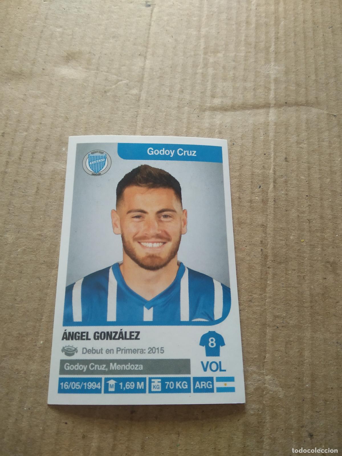 Cartes &agrave; collectionner de Football: 162 ANGEL GONZALEZ GODOY CRUZ CROMO FUTBOL ARGENTINO 18-19 PANINI LIGA ARGENTINA 2018-2